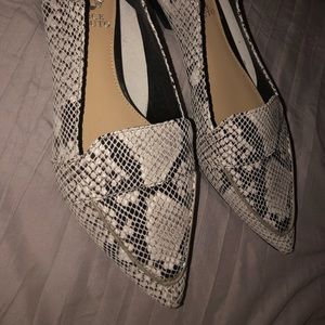 Barely worn Vince Camuto Snakeskin Loafers!